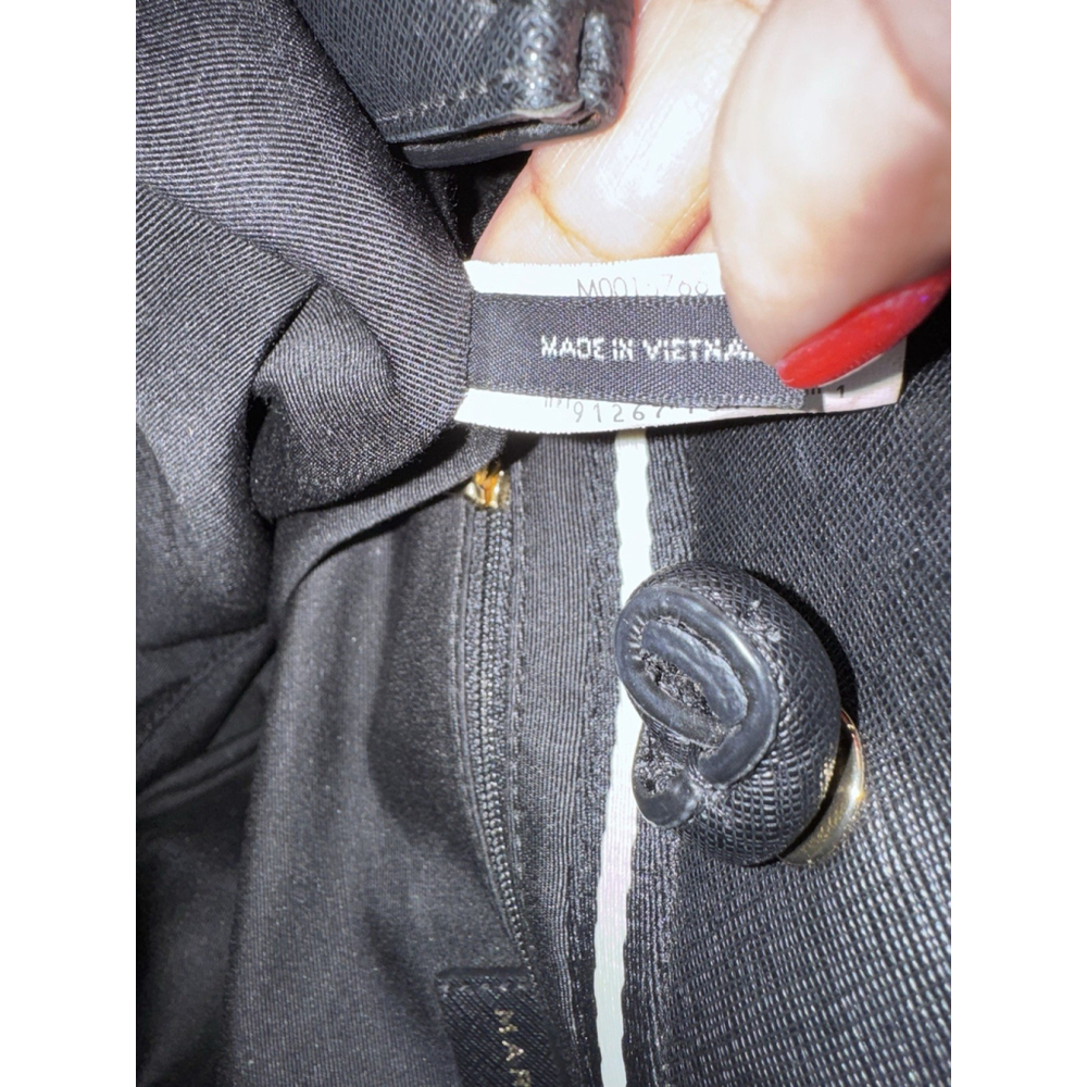 Marc Jacobs Logo Shopper Tote Bag East/West Leather Shadow Black - Picture 11 of 14
